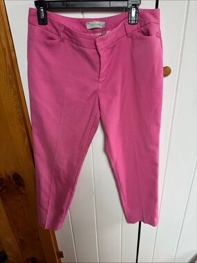 Gap Bright Pink Cropped Dress Pants